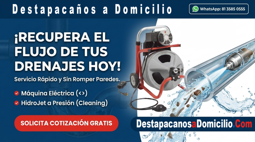 destapacaños a domicilio